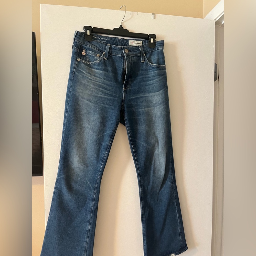AG Denim Farrah Boot Crop hi rise